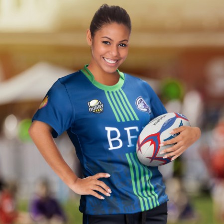 Custom Womens Rugby T-shirt Promotional Products