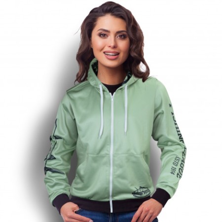 Custom Womens Sports Zipped Hoodie Promotional Products