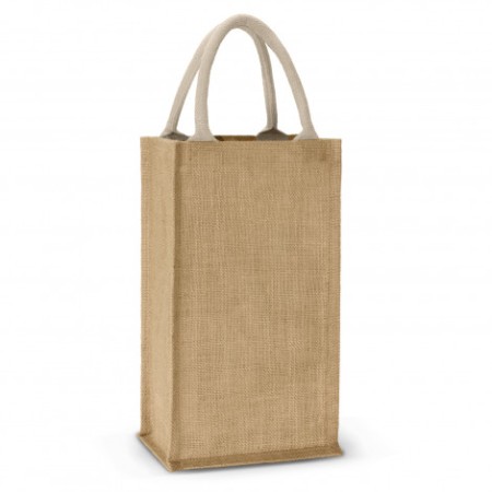 Donato Jute Double Wine Carrier Promotional Products