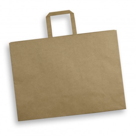 Extra Large Flat Handle Paper Bag Landscape Promotional Products