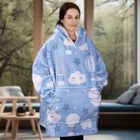 Full Colour Blanket Hoodie Promotional Products
