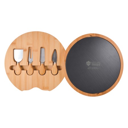 Gala Bamboo Slate Cheese Board Promotional Products