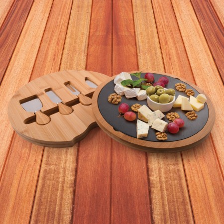 Gala Bamboo Slate Cheese Board Promotional Products