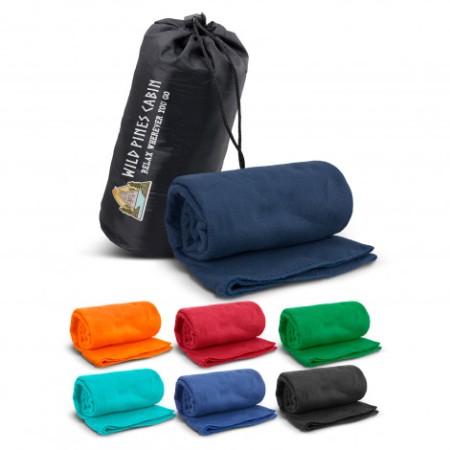Glasgow Fleece Blanket In Carry Bag Promotional Products