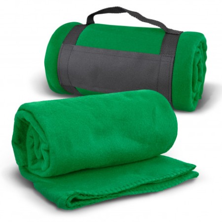 Glasgow Fleece Blanket With Strap Promotional Products