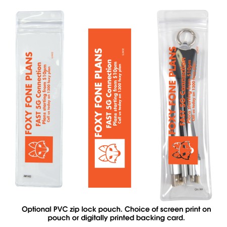 Glimmer Square Glow Cable Promotional Products