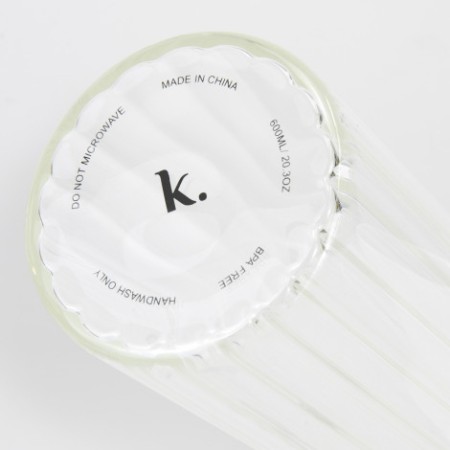 Keepsake Linear Glass Drink Bottle Promotional Products