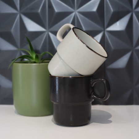 Keepsake Stackable Coffee Cup - Set Of 2 Promotional Products