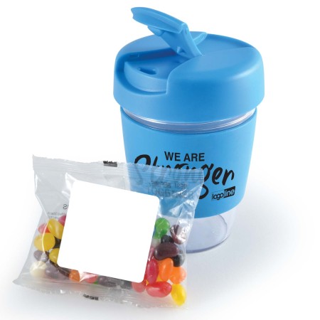 Kick Coffee Cup With Jelly Beans Promotional Products
