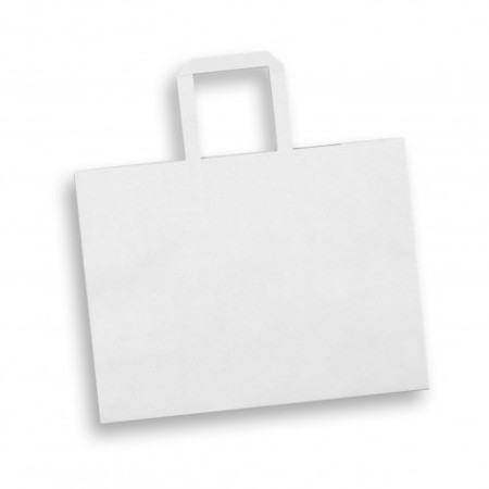 Large Flat Handle Paper Bag Landscape Promotional Products