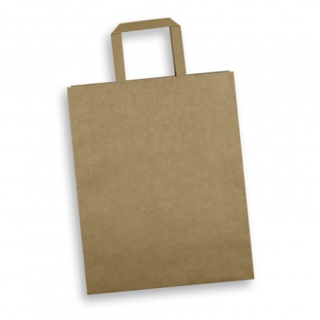 Large Flat Handle Paper Bag Portrait Promotional Products