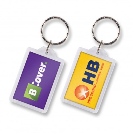Lens Key Ring - Rectangle  Promotional Products