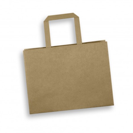Medium Flat Handle Paper Bag Landscape Promotional Products