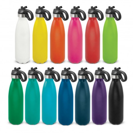 Mirage Powder Coated Vacuum Bottle - Flip Lid Promotional Products
