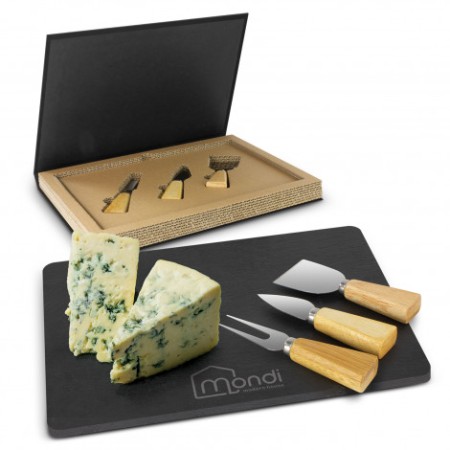 Montrose Slate Cheese Board Set Promotional Products