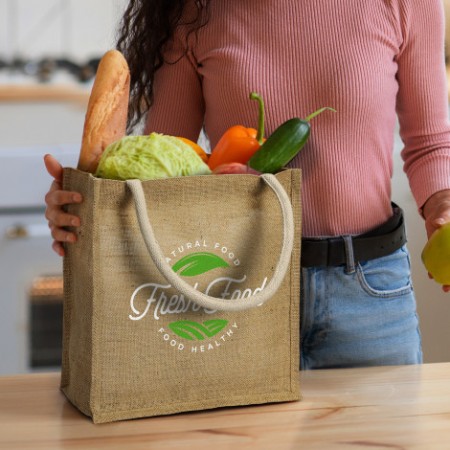 Monza Starch Jute Tote Bag Promotional Products