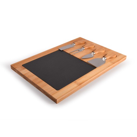 Mosaic Bamboo Slate Cheese Board Promotional Products