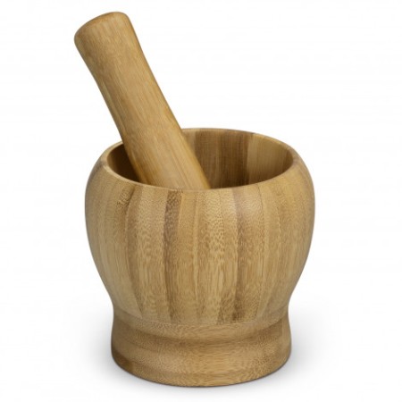 Natura Bamboo Mortar And Pestle Promotional Products