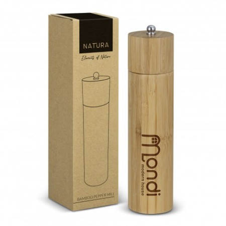Natura Bamboo Pepper Mill Promotional Products