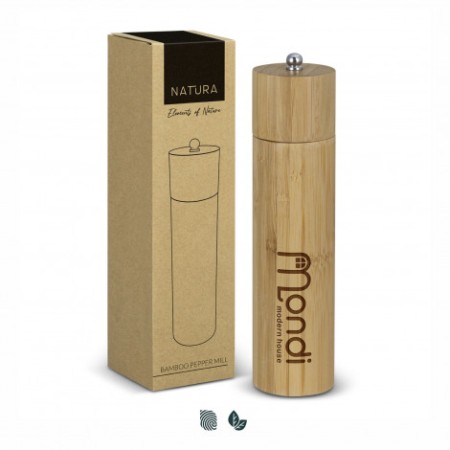 Natura Bamboo Pepper Mill Promotional Products