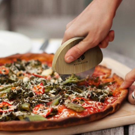 Natura Bamboo Pizza Cutter Promotional Products