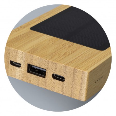 Natura Bamboo Solar Power Bank Promotional Products
