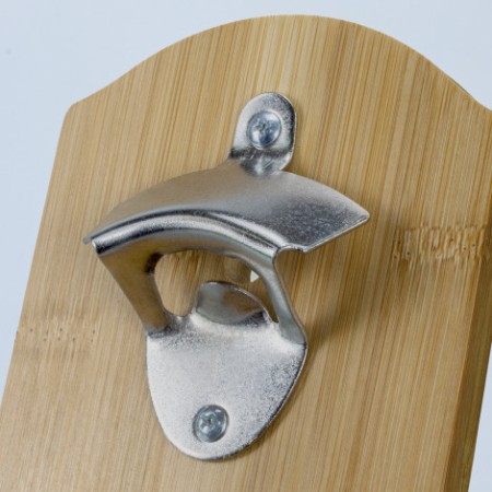 Natura Bamboo Wall Mounted Bottle Opener Promotional Products