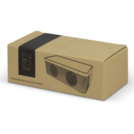 Natura Oaken Speaker Wireless Charger Promotional Products