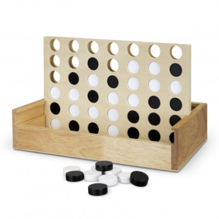 Natura Quattro Wooden Four-in-a-row Game Promotional Products