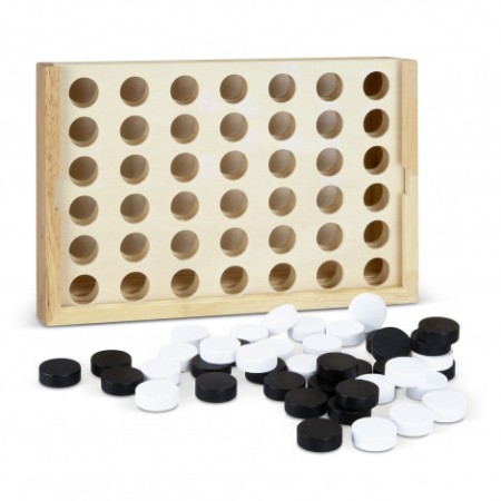 Natura Quattro Wooden Four-in-a-row Game Promotional Products