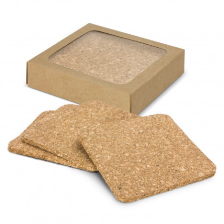 Oakridge Cork Coaster Square - Set Of 4 Promotional Products