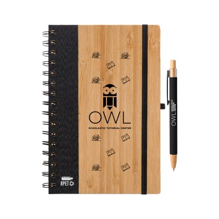 Pacifica Notebook & Serenity Pen Set Promotional Products