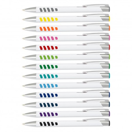 Panama Grip Pen - White Barrel Promotional Products