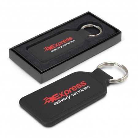 Prince Leather Key Ring  - Rectangle Promotional Products