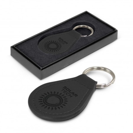 Prince Leather Key Ring - Round Promotional Products