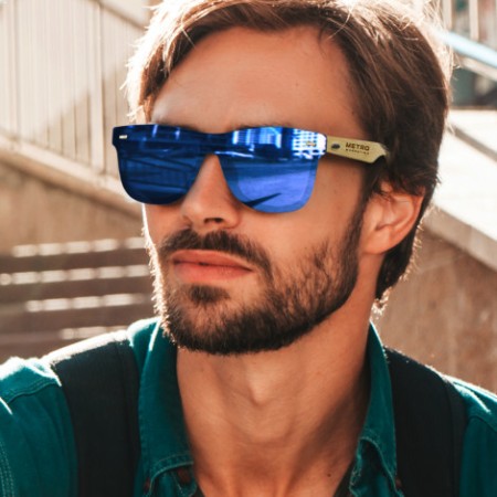 Ryder Mirror Lens Sunglasses - Bamboo Promotional Products