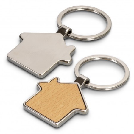Santo House Shaped Key Ring Promotional Products