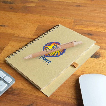 Savannah Notebook / Eco Matador Pen Promotional Products