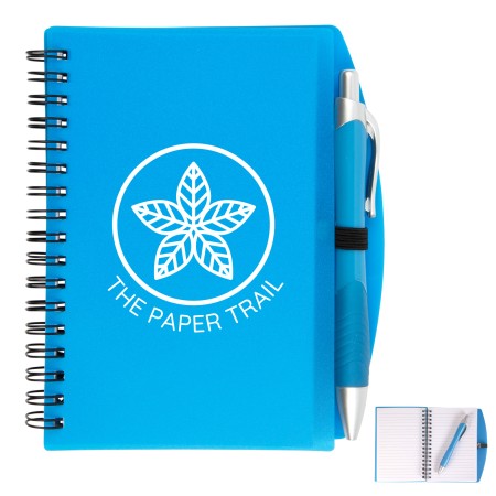 Scribe Spiral Notebook With Pen Promotional Products