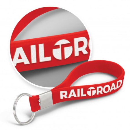 Silicone Key Ring - Embossed Promotional Products