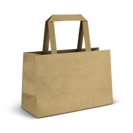 Small Flat Handle Paper Bag Landscape Promotional Products