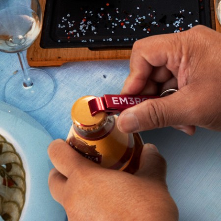 Snappy Metal Bottle Opener Key Ring Promotional Products