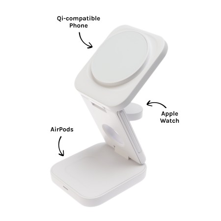 Spartan 3-in-1 Wireless Charger Promotional Products