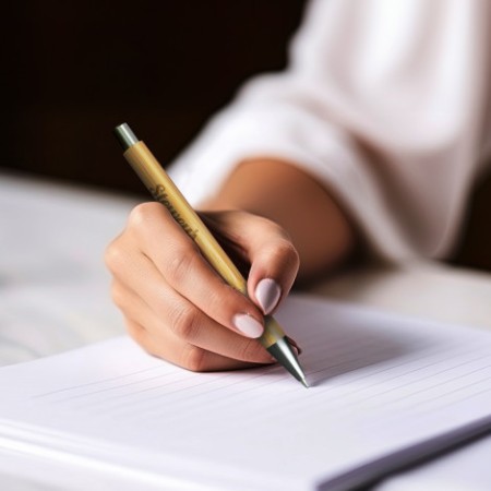 Spice Noclip Bamboo Pen Promotional Products