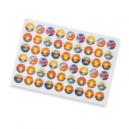 Sticker Sheet 26mm Circle - Matte Promotional Products