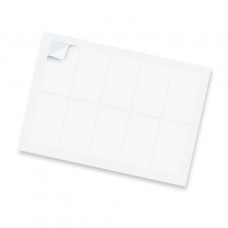 Sticker Sheet 88 X 50mm Rectangle - Gloss Promotional Products