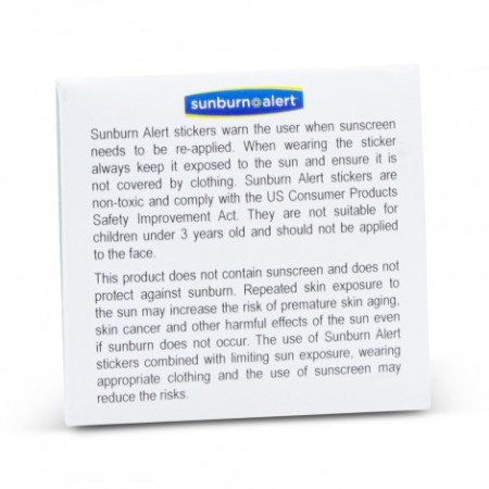 Sunburn Alert Stickers Promotional Products