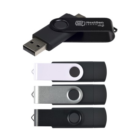 Swivel Usb Flash Drive Dual 8gb Promotional Products