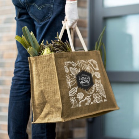 Torino Starch Jute Tote Bag Promotional Products