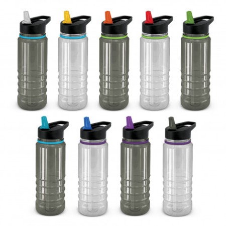 Triton Elite Bottle - Clear And Black Promotional Products